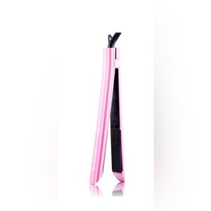 Royale USA “Platinum Genius Heating Element Flat Iron” in Pink Stripe Pattern